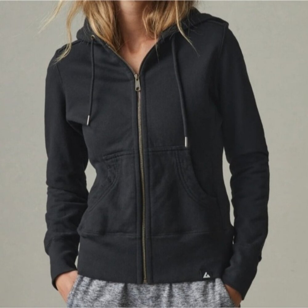 American Giant Full Zip Heavyweight Hoodie Size Small New Black Women's USA